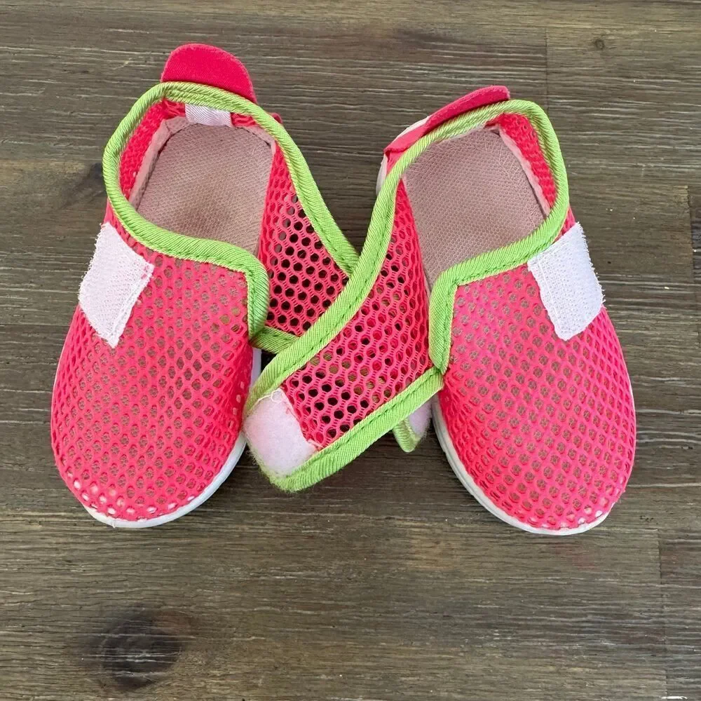 Babeimao Pink Mesh Water shoes Baby girls size 21 / 5.5 - Picture 5 of 7